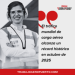 El tráfico mundial de carga aérea alcanza un récord histórico en octubre de 2025