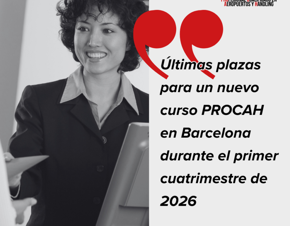 Últimas plazas para un nuevo curso PROCAH en Barcelona durante el primer cuatrimestre de 2026