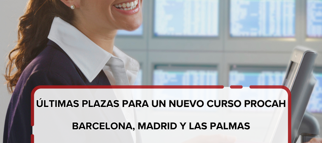 Últimas plazas para un nuevo curso PROCAH en Barcelona, Madrid y Las Palmas durante el segundo cuatrimestre de 2026