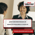 ¿Qué funciones realiza un Agente de Pasajeros o Check-in