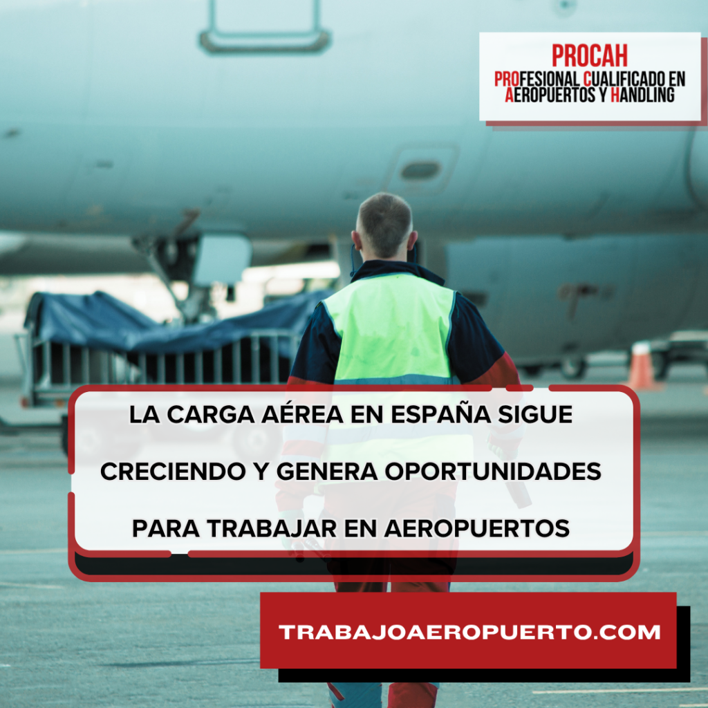 Trabajar en handling aeroportuario durante operaciones de carga aérea