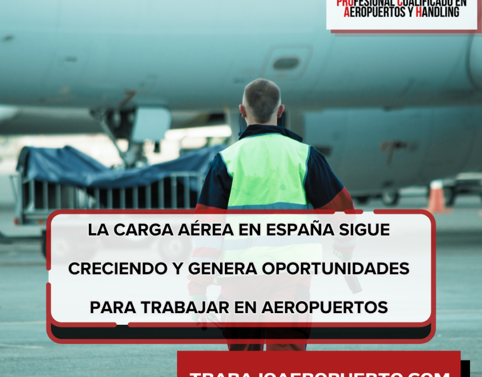 Trabajar en handling aeroportuario durante operaciones de carga aérea